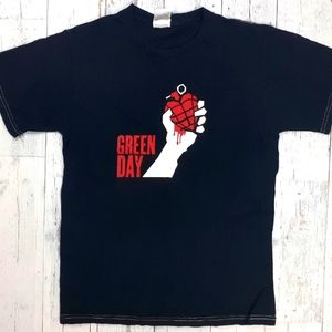 Vintage Green Day T-Shirt Adult Small American Idiot 2004 Concert Tour Tee Shirt